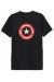 CAMISETA NEGRA ESCUDO CAPITAN AMERICA