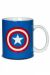 TAZA CAPITAN AMERICA AZUL ESCUDO